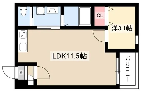 MORIYAMA HILLS【102号室】の間取り