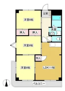 グランシャリオ幸田【2階】の間取り
