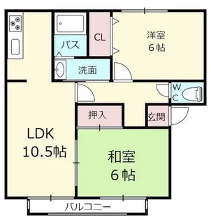 ファミールTERADA B【2階】の間取り