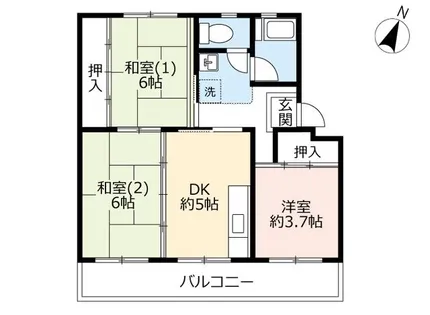 UR寝屋川【C340301号室】の間取り