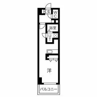 リナージュ佐古前【5階】の間取り