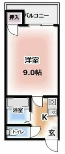 カトレヤマンション【1階】の間取り