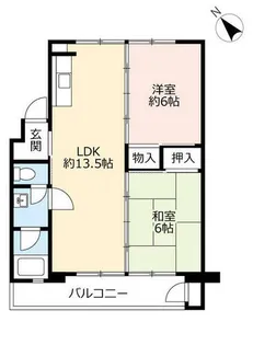 UR藤山台【3300310号室】の間取り