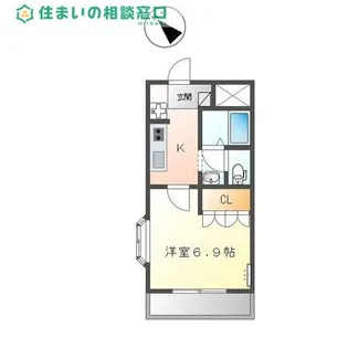 愛知県岡崎市西本郷町字和志山【アパート】の間取り