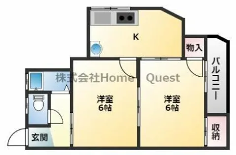 アセンティア加美【4階】の間取り