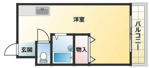 エスパス南巽【4階】の間取り