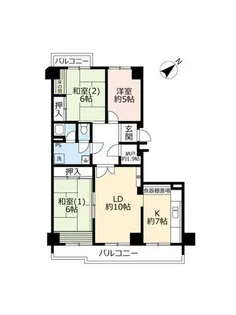 UR光明池駅前【0050203号室】の間取り