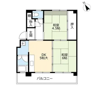 UR徳力【0730407号室】の間取り