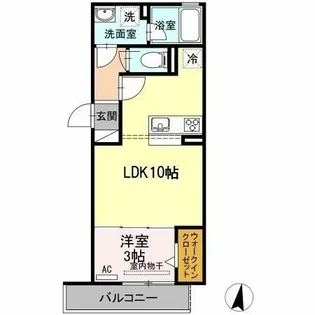 愛知県名古屋市熱田区花町【アパート】の間取り