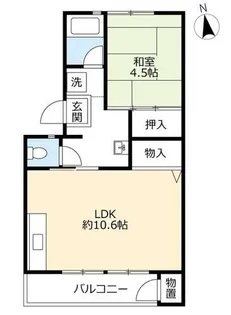 UR花山東【0220107号室】の間取り