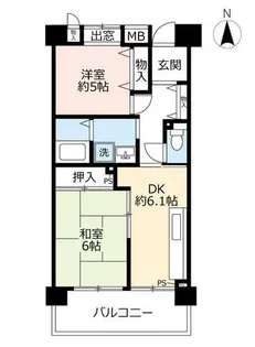 URアーバンラフレ志賀【0010302号室】の間取り