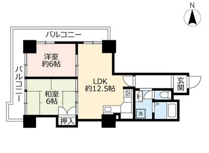 URアーバニア千代田【0001115号室】の間取り