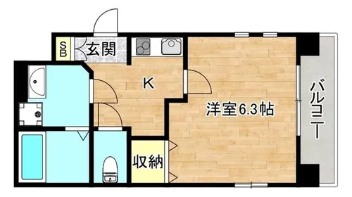 オズレジデンス布施柳通【5階】の間取り