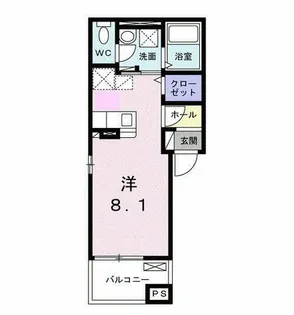M グレインⅤ【301号室】の間取り