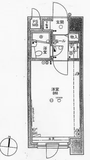 ダイアパレス大通第2【2階】の間取り