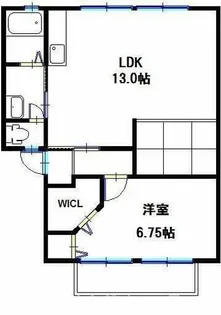 ハイツサンライフA【2階】の間取り