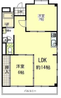 メイゾンサンポア A棟【1階】の間取り