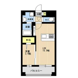 KL東比恵【0807号室】の間取り