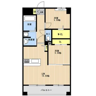 LIBTH博多駅南Ⅶ【11階】の間取り