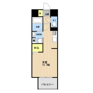 LIBTH香椎駅前【0701号室】の間取り