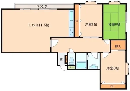 ゴッドフィールドⅡ【10階】の間取り