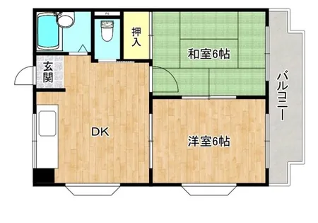 大阪府大阪市旭区新森3丁目【マンション】の間取り