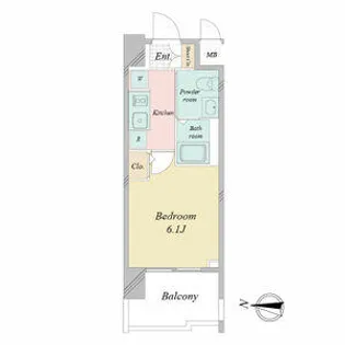 Live Casa堀田【0706号室】の間取り