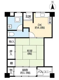 UR新豊里【0080511号室】の間取り