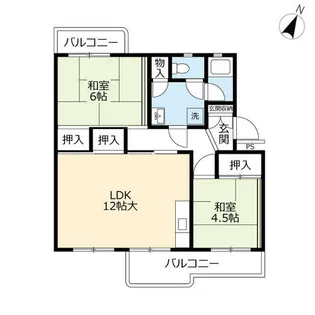 UR金鶏【0230504号室】の間取り