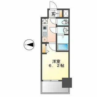 メイクス矢場町Ⅱ【902号室】の間取り