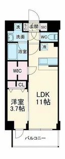 レオンコンフォート西大路御池【4階】の間取り