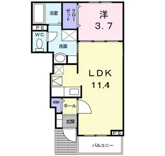 カーサ プラシードⅠ【1階】の間取り
