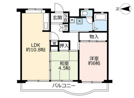 URリバーサイドながら【0020203号室】の間取り