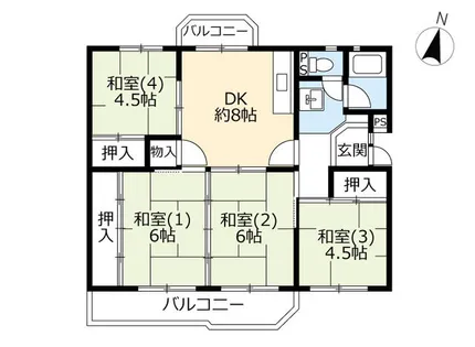 UR落合【3350103号室】の間取り
