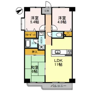 フェリーチェ和泉【5階】の間取り