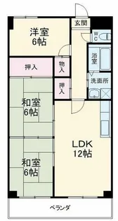 レジディア日比野【6階】の間取り