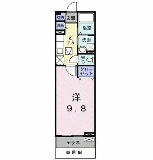 ビッグウエスト【1階】の間取り