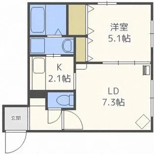 リヴェール元町【1階】の間取り