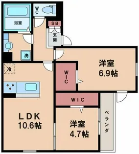 Brillante(ブリッランテ)【1階】の間取り