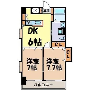 TRUSTY千代田【5階】の間取り
