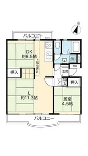 UR落合【3010507号室】の間取り