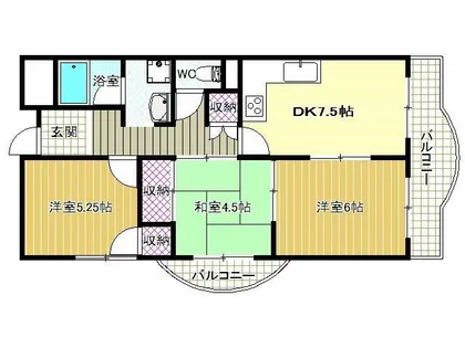 メゾンドール向陽【2階】の間取り