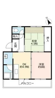 URひよどり台【1200103号室】の間取り