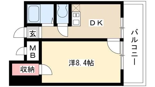 AMOUR名駅【501号室】の間取り