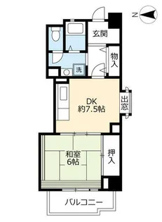 UR高見フローラルタウン五番街【0460707号室】の間取り