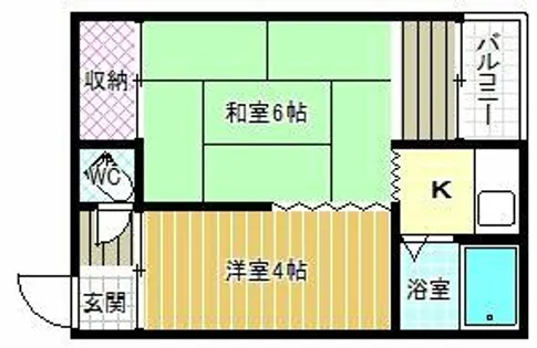 ゴシマハイツ【2階】の間取り