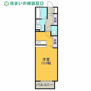 愛知県岡崎市井田町字4丁目【アパート】の間取り