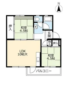 UR藤山台【1090505号室】の間取り