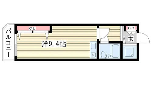 ピュア山手【502号室】の間取り