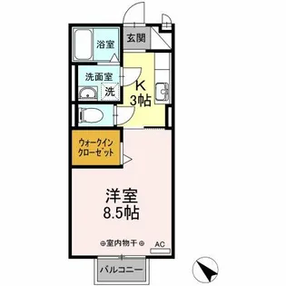 メゾン富貴【2階】の間取り
